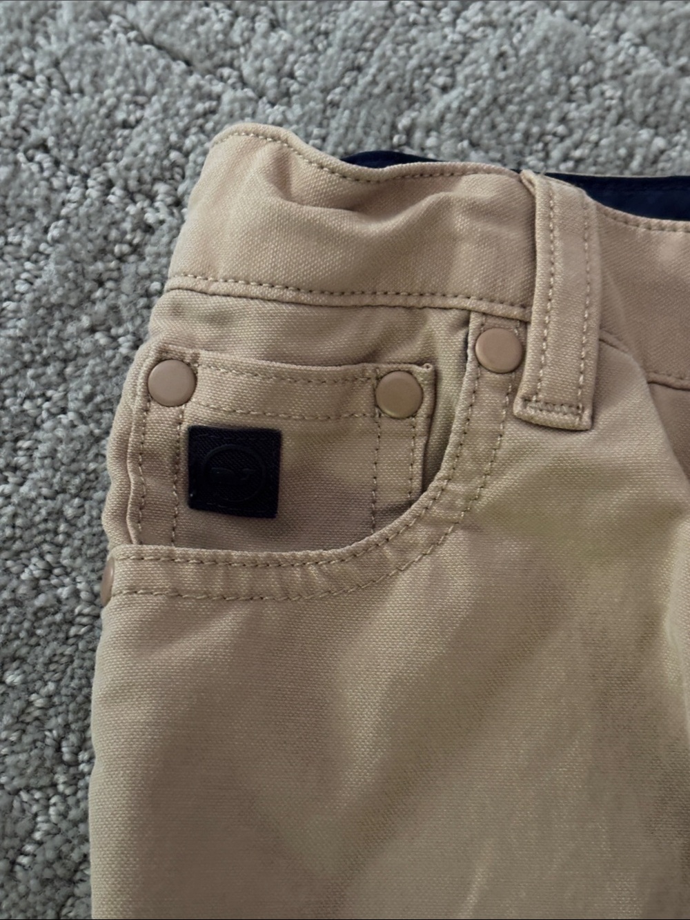 Vineyard Vines 3 pair size 5T golf “on the go” chinos - Gray, Navy, and Khaki - Picture 3 of 4